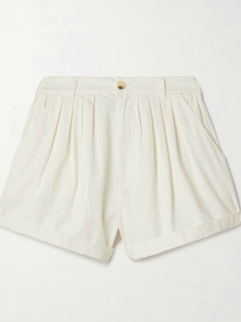 DÔEN
Paige pleated organic cotton-poplin shorts - perfect condition. - Picture 3 of 6